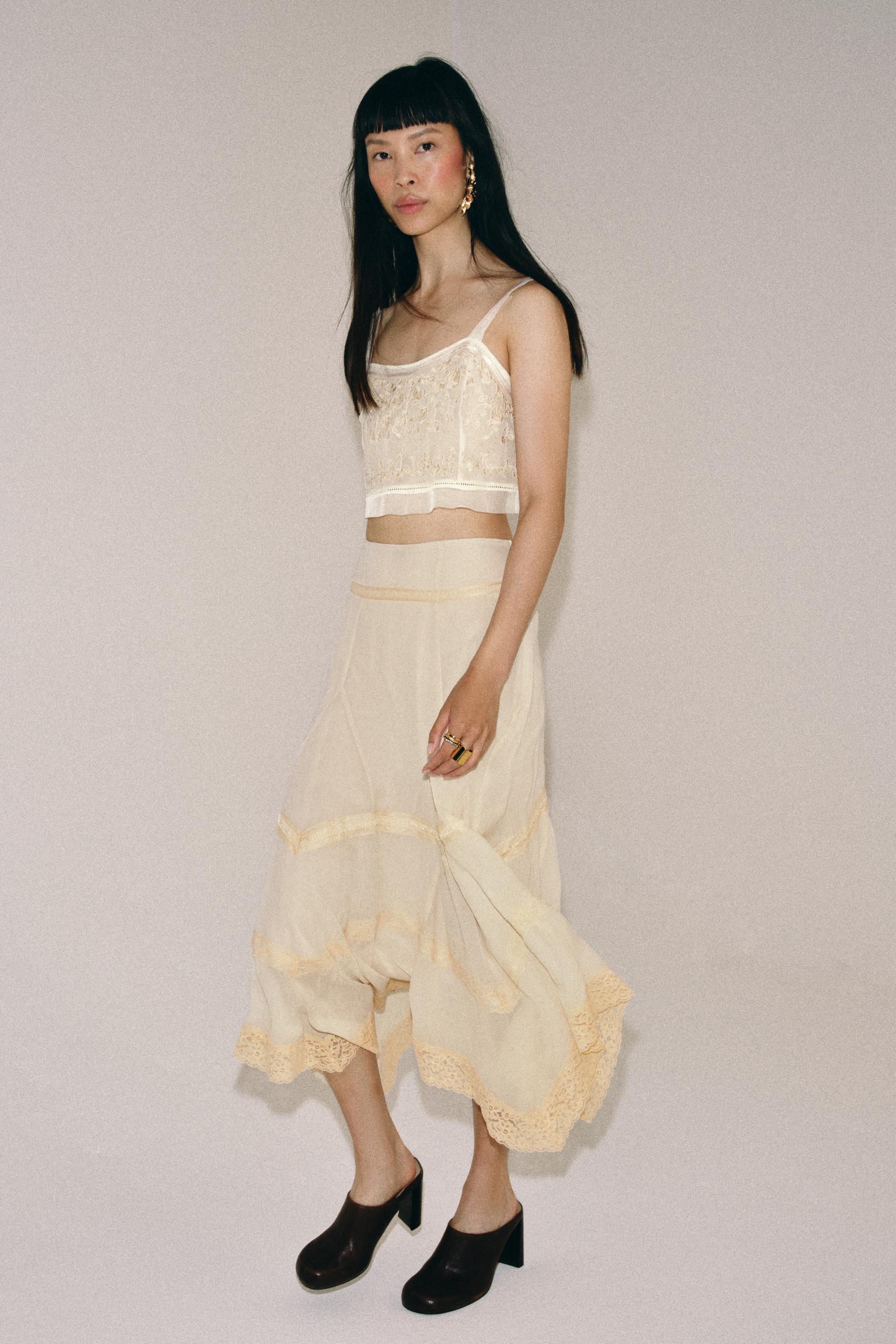 ZW COLLECTION COMBINATION LACE SKIRT
